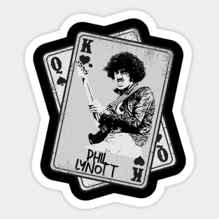 Retro Phil LYNOTT Card Style Sticker